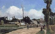 Camille Pissarro Banks of the Oise at Pontoise oil painting reproduction